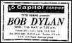 bob dylan poster