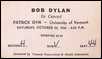 bob dylan ticket