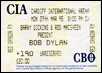 bob dylan ticket