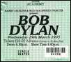 bob dylan ticket