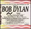 bob dylan ticket