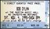 bob dylan ticket