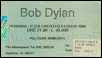 bob dylan ticket