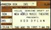 bob dylan ticket