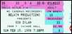 bob dylan ticket