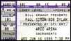 bob dylan ticket