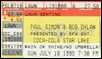 bob dylan ticket