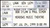 bob dylan ticket