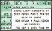 bob dylan ticket