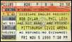 bob dylan ticket