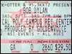 bob dylan ticket