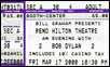 bob dylan ticket