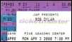 bob dylan ticket