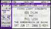 bob dylan ticket