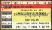 bob dylan ticket