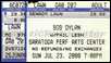 bob dylan ticket