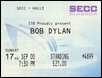 bob dylan ticket