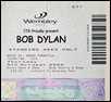 bob dylan ticket