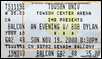 bob dylan ticket