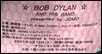 bob dylan ticket