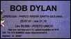 bob dylan ticket