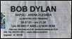 bob dylan ticket