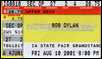 bob dylan ticket