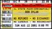 bob dylan ticket