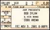 bob dylan ticket