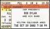 bob dylan ticket