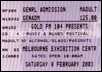 bob dylan ticket