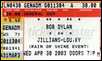 bob dylan ticket