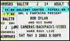 bob dylan ticket