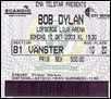 bob dylan ticket