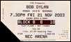 bob dylan ticket