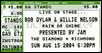 bob dylan ticket